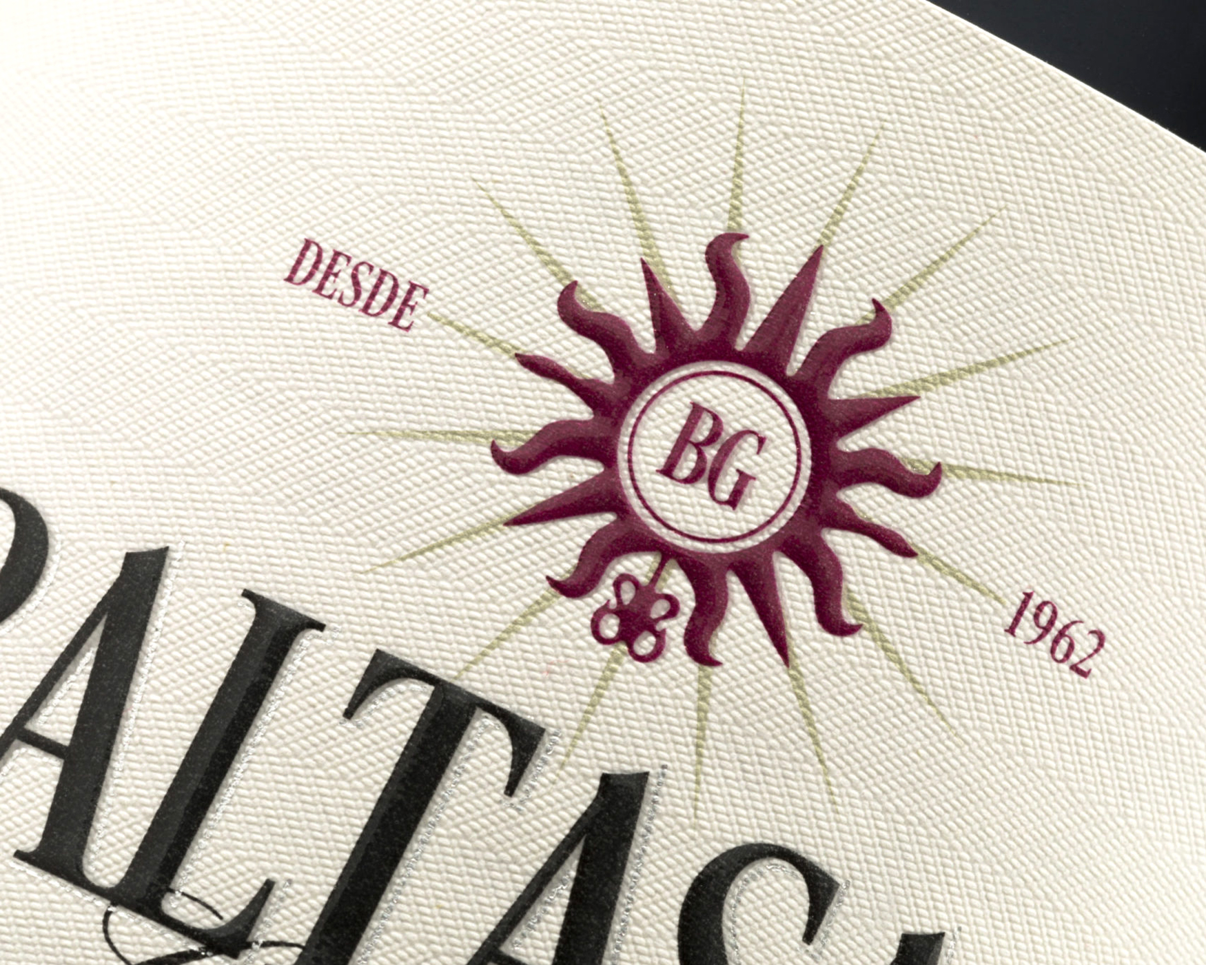 Baltasar Gracian. Etiqueta de vino adhesiva. Labelgrafic.